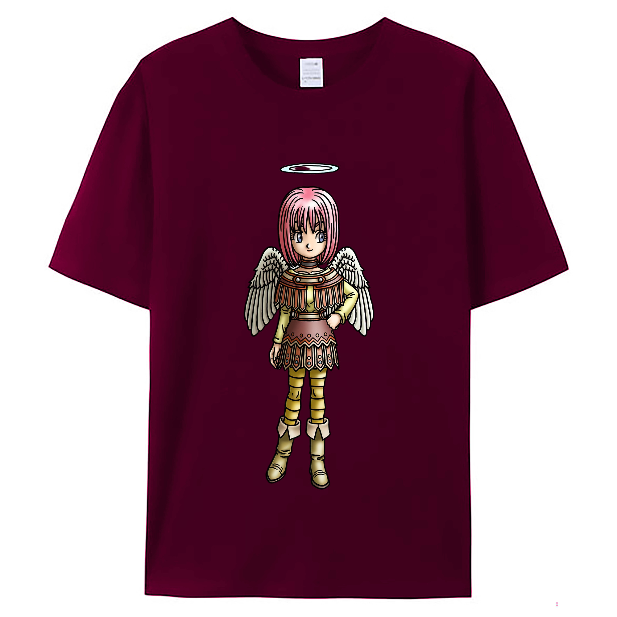 （画像用） ドラゴンクエスト Doragon Kuesuto Dragon Quest レディースカジュアルプリントTシャツ（綿100％）